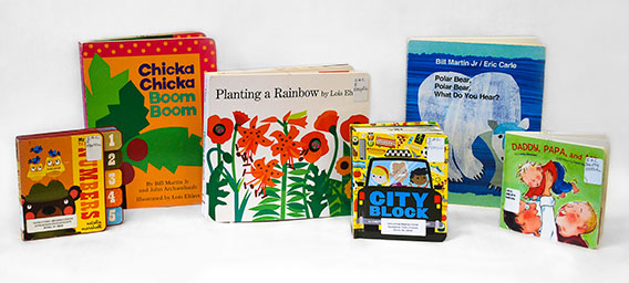 Sturdy board books by Eric Carle, Lois Ehlert, and more