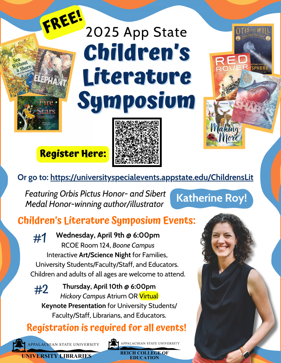 2025 Children's Literature Symposium featured Katherine Roy. Details follow in text.