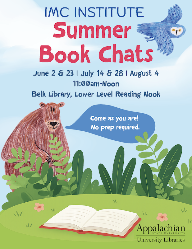 IMC Institute summer book chats, details in preceding text