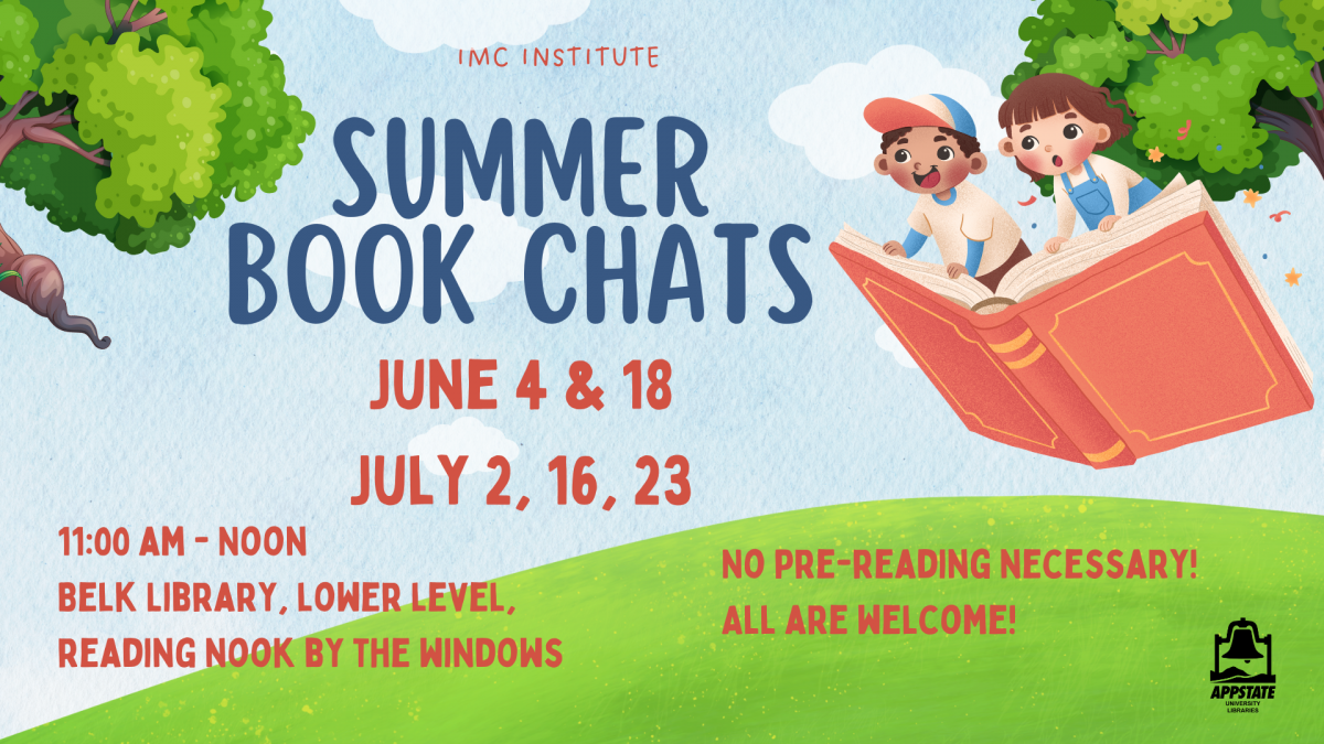Summer Book Chats, details follow in text